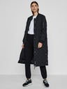 DKNY Čierne dámske nohavice rovného strihu s prúžkami DKNY