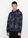 Armani Exchange Tmavomodrá pánska vzorovaná mikina Armani Exchange