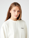 Wrangler Biela dámska mikina Wrangler Retro Sweat s potlačou