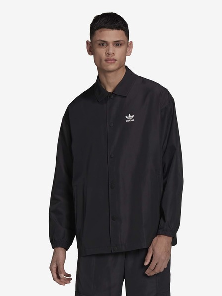 adidas Originals Čierna pánska košeľová ľahká bunda adidas Originals Coach Jacket
