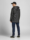 Jack & Jones Čierna ľahká bunda s kapucňou s povrchovou úpravou Jack & Jones Winston