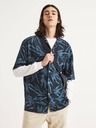 Celio Modro-čierne pánske vzorované tričko Celio Tallinnpal