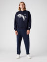 Wrangler Čierna unisex vzorovaná mikina s kapucňou Wrangler
