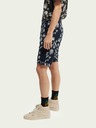 Scotch & Soda Tmavomodré pánske vzorované šortky Scotch & Soda