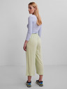 Pieces Svetlozelené culottes Pieces Vinsty