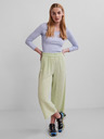 Pieces Svetlozelené culottes Pieces Vinsty