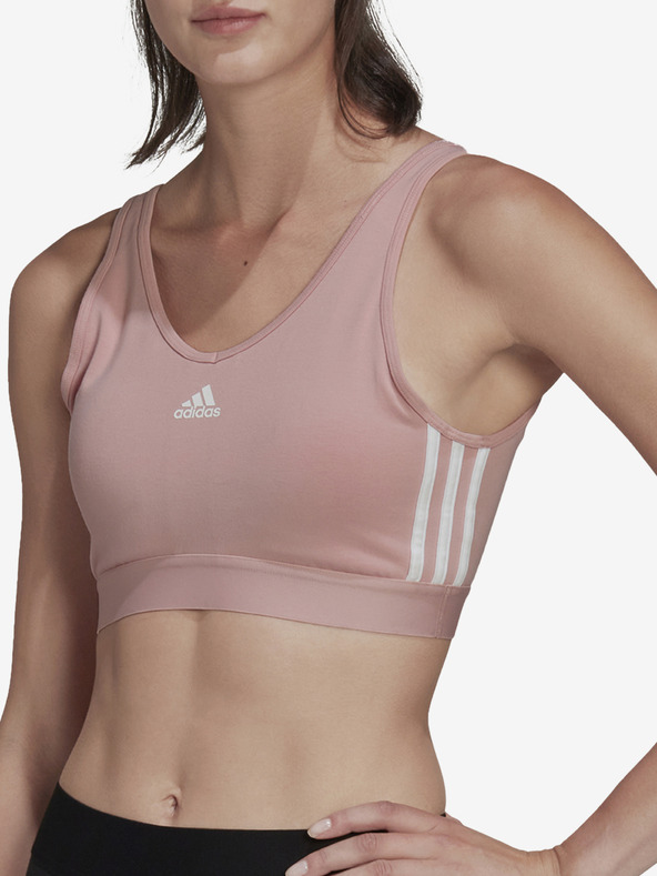 adidas Performance Svetloružová športová podprsenka adidas Performance