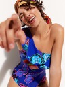 Desigual Desigual Modré dámske vzorované jednodielne plavky Ariel