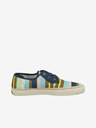Scotch & Soda Béžové a modré pánske pruhované tenisky Scotch & Soda Izomi