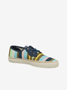 Scotch & Soda Béžové a modré pánske pruhované tenisky Scotch & Soda Izomi