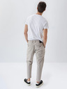 Salsa Jeans Béžové pánske chino nohavice Salsa Jeans Tapered