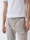 Salsa Jeans Béžové pánske chino nohavice Salsa Jeans Tapered