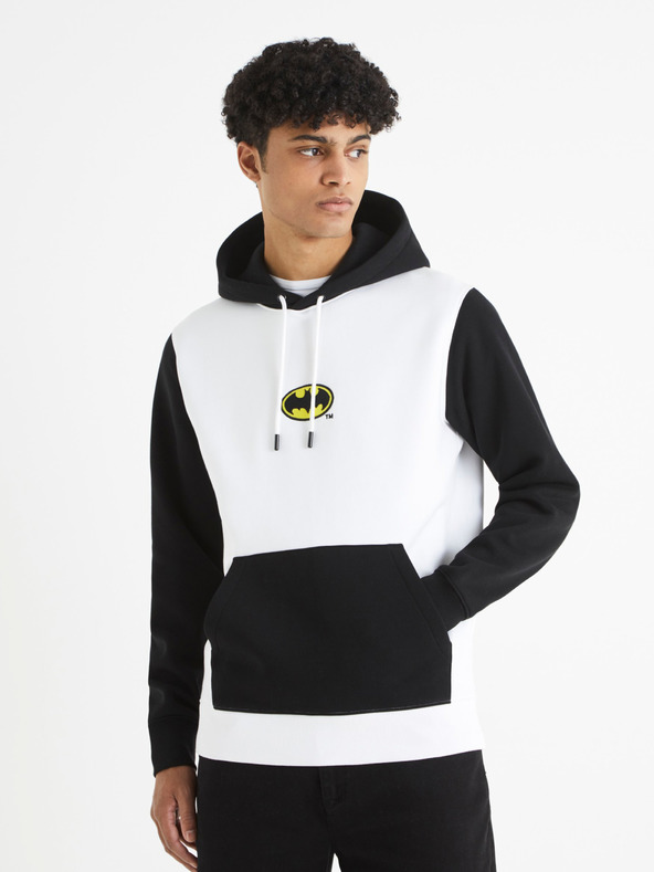 Celio Čiernobiela pánska mikina Celio Batman