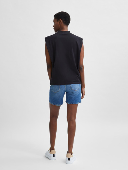 Selected Femme Modré džínsové šortky Selected Femme Silla