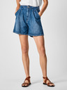 Pepe Jeans Modré dámske džínsové šortky Pepe Jeans Stella