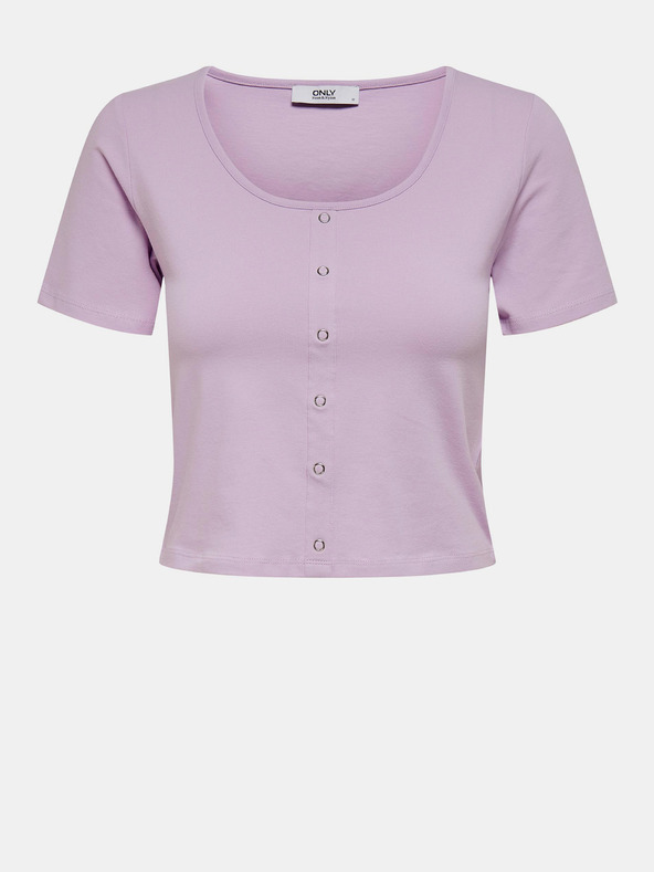 ONLY Svetlofialový crop top ONLY Penelope