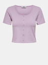 ONLY Svetlofialový crop top ONLY Penelope