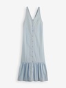 Scotch & Soda Svetlomodré dámske maxi šaty Scotch & Soda