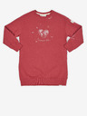 Ragwear Červené dievčenské mikinové šaty Ragwear Leontyna