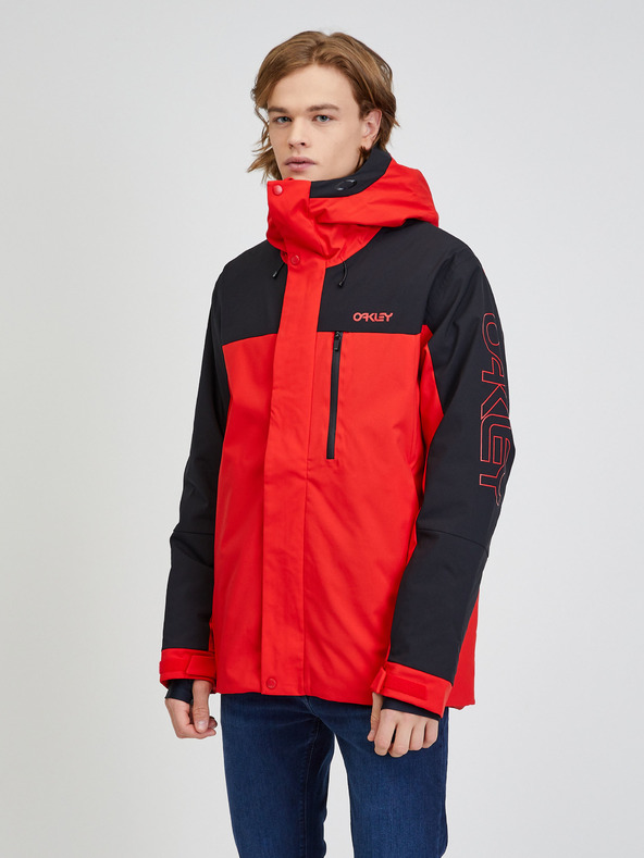 Oakley Čierno-červená pánska lyžiarska bunda Oakley