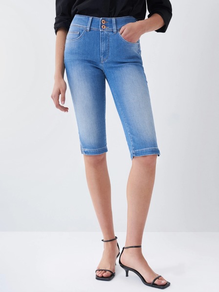 Salsa Jeans Modré dámske džínsy Salsa Jeans Secret Shorts