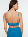 Trendyol Modrý crop top Trendyol