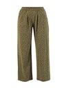 Blutsgeschwister Khaki dámske vzorované nohavice so širokými nohavicami Blutsgeschwister Nut Of Mud