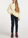 Ragwear Svetložltá dievčenská vzorovaná mikina Ragwear Darinka Chevron