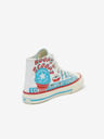 Converse Modro-biele detské členkové tenisky so vzorom Converse Sweet Scoops