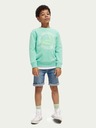 Scotch & Soda Svetlozelená chlapčenská mikina Scotch & Soda