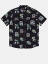 Quiksilver Čierne pánske vzorované tričko Quiksilver