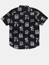 Quiksilver Čierne pánske vzorované tričko Quiksilver