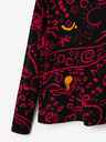 Desigual Desigual Carlota Čierne dievčenské tričko so vzorom