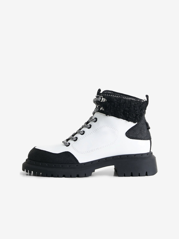 Desigual Trekking White Členková obuv