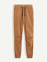 Celio Hnedé pánske nohavice Celio