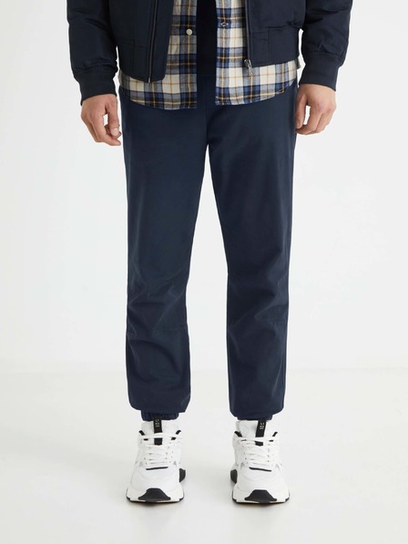 Celio Tmavomodré pánske nohavice Celio