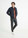 Celio Tmavosivé pánske kárované nohavice Celio Avocheck