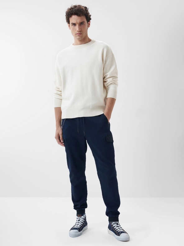 Salsa Jeans Tmavomodré pánske nohavice s vreckami Salsa Jeans