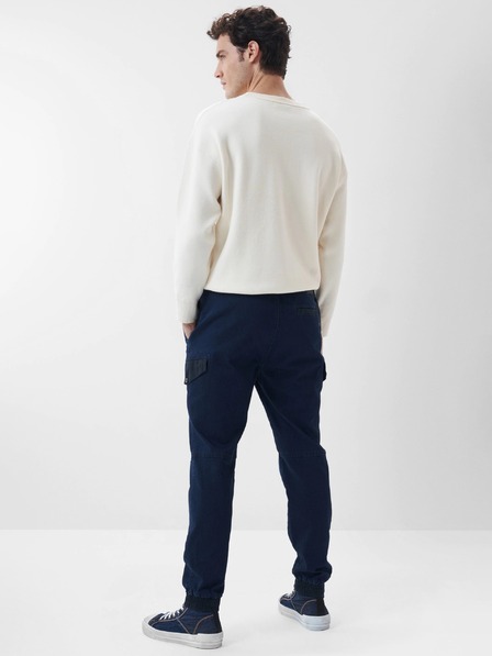 Salsa Jeans Tmavomodré pánske nohavice s vreckami Salsa Jeans