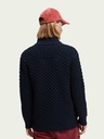 Scotch & Soda Tmavomodrý pánsky sveter Scotch & Soda