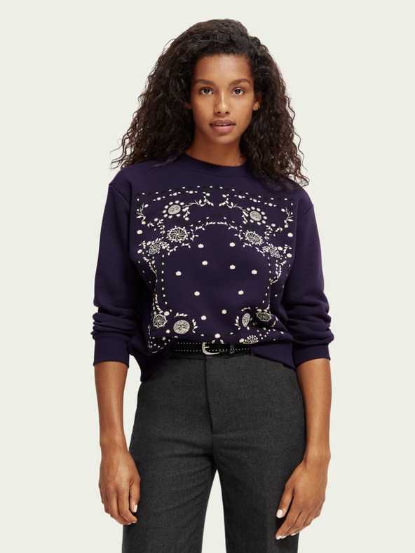 Scotch & Soda Fialová dámska mikina Scotch & Soda
