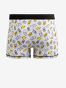 Celio Svetlosivé pánske vzorované šortky Celio The Simpsons
