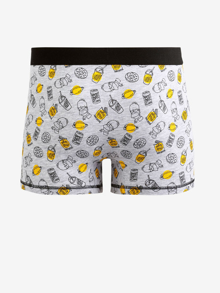 Celio Svetlosivé pánske vzorované šortky Celio The Simpsons