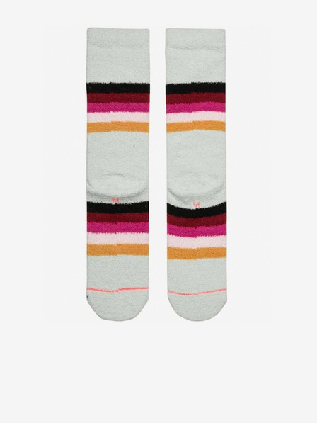 Stance Biele dámske termo ponožky s prúžkami Stance ICE CAP modré
