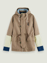 Scotch & Soda Svetlohnedá pánska parka s kapucňou Scotch & Soda