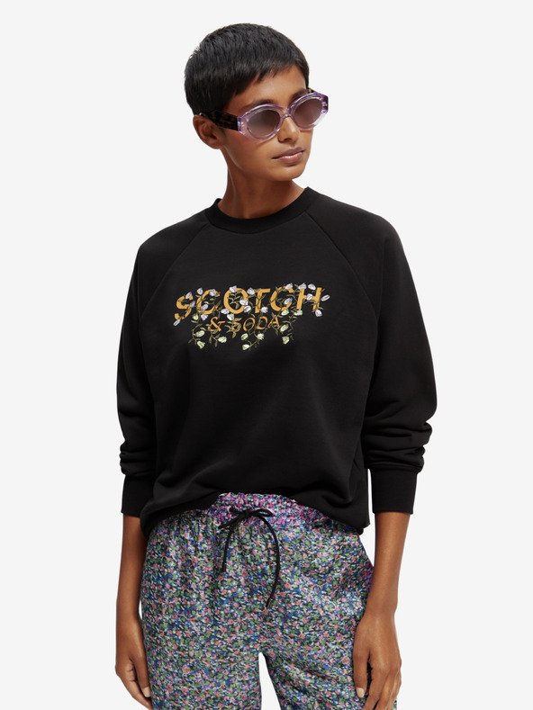 Scotch & Soda Čierna dámska mikina Scotch & Soda