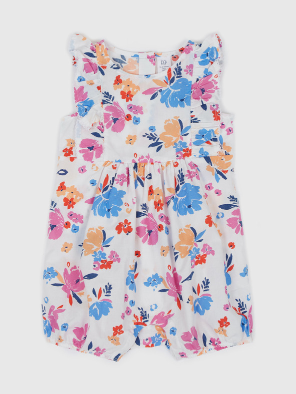 GAP Baby bavlnený overal floral GAP