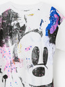 Desigual Biele dievčenské tričko Desigual Mickey Splash