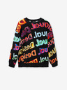 Desigual Čierna mikina Desigual Xocolat Kids Patterned Sweatshirt