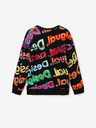 Desigual Čierna mikina Desigual Xocolat Kids Patterned Sweatshirt
